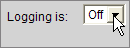 This is the file logging drop-down box.
